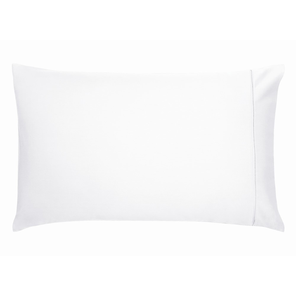 Plain Housewife Pillowcase By Bedeck of Belfast in White